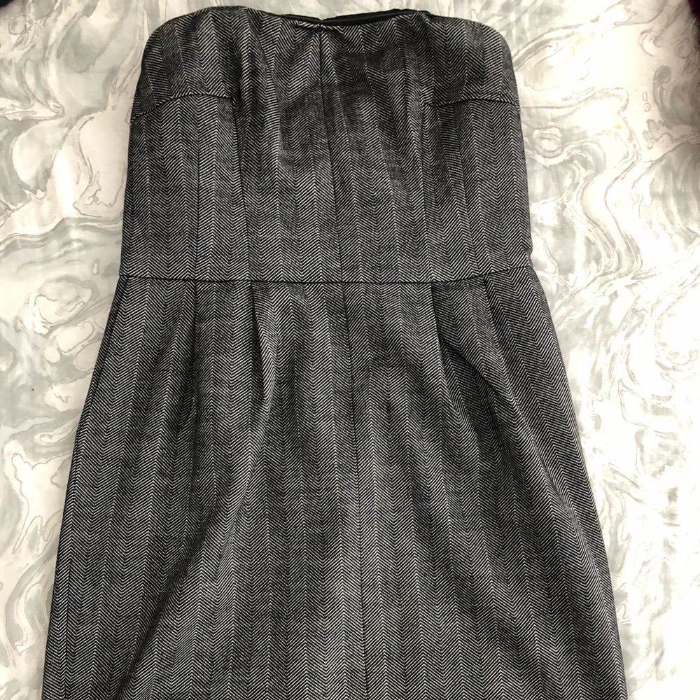 Houndstooth Express strapless dress